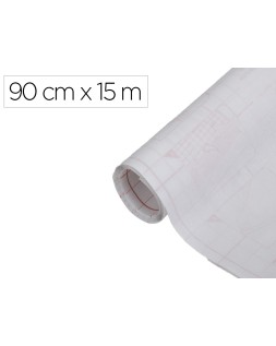 Rollo adhesivo d-c-fix blanco mate ancho 90 cm largo 15 m