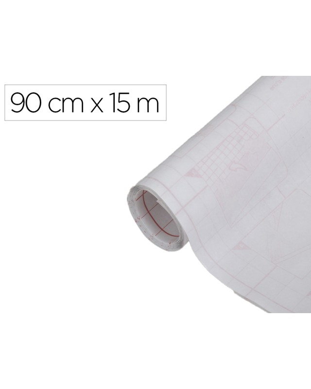 Rollo adhesivo d-c-fix blanco mate ancho 90 cm largo 15 m