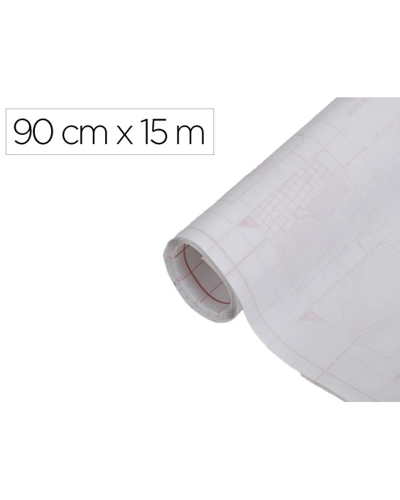 Rollo adhesivo d-c-fix blanco mate ancho 90 cm largo 15 m