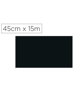 Rollo adhesivo d-c-fix negro ancho 45 cm largo 15 m