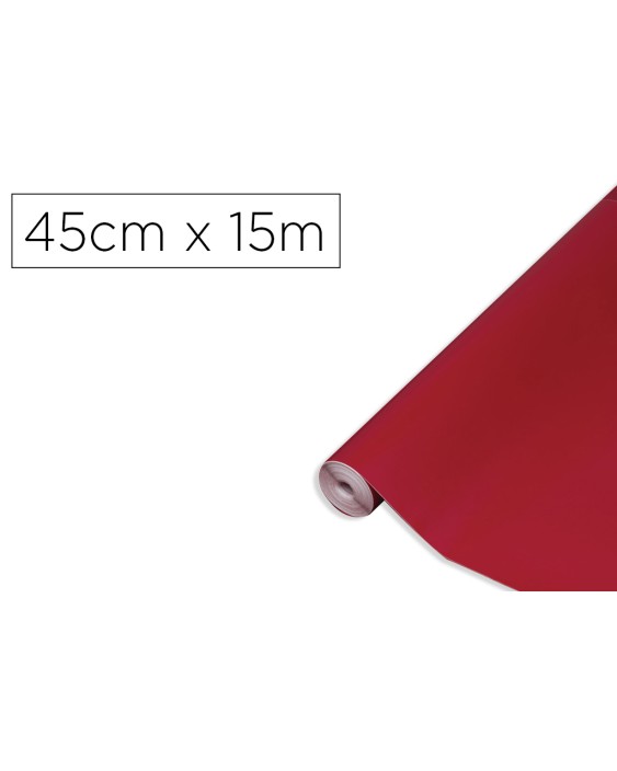 Rollo adhesivo d-c-fix burdeos mate ancho 45 cm largo 15 m
