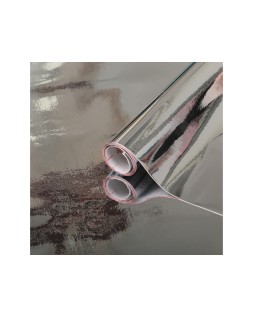 Rollo adhesivo d-c-fix plata brillo ancho 45 cm largo 15 m