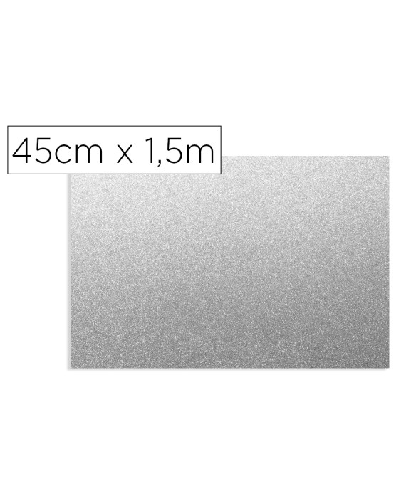 Rollo adhesivo d-c-fix plata metal brillo ancho 45 cm largo 1,5 m