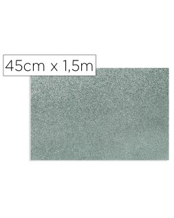 Rollo adhesivo d-c-fix gris metal brillo ancho 45 cm largo 1,5 m