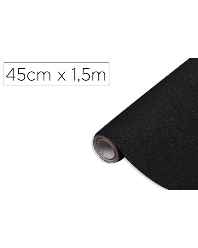 Rollo adhesivo d-c-fix negro metal brillo ancho 45 cm largo 1,5 m
