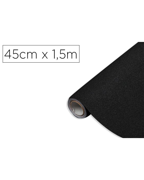 Rollo adhesivo d-c-fix negro metal brillo ancho 45 cm largo 1,5 m
