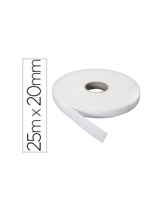 Velcro adhesivo sumo didactic rugosa rollo 25 m x 20 mm