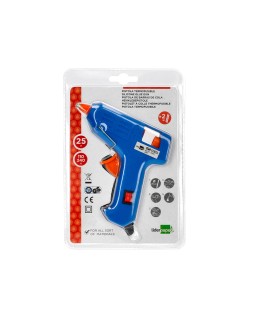 Pistola de silicona caliente mini liderpapel de 25 w con gatillo dispensador y 2 barras de repuesto de 7 mm