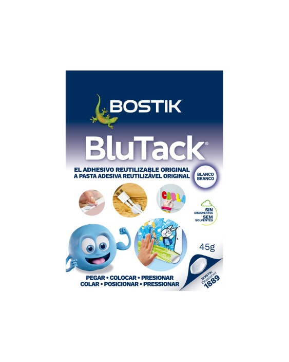 Sujetacosa masilla bostik blu tack blanco