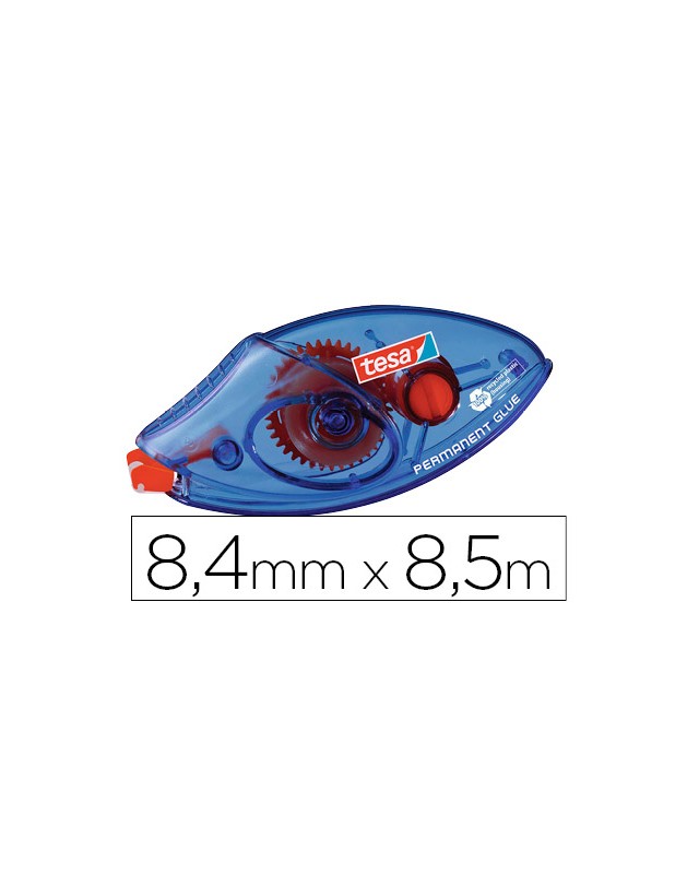 Pegamento tesa roller permanente ecologico desechable 8,4 mm x 8,50 m