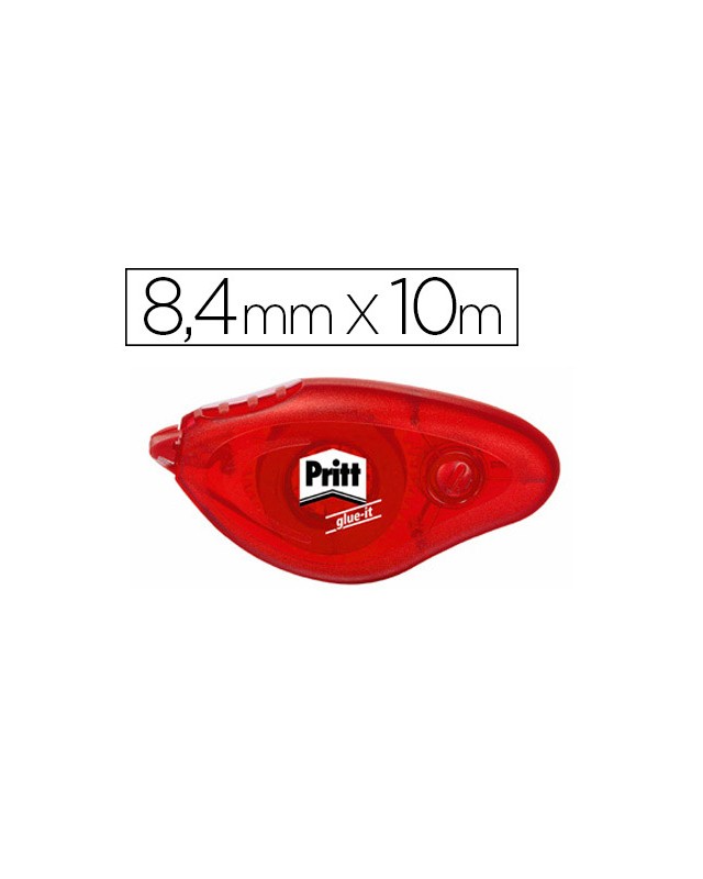 Pegamento pritt roller compact permanente 8,4 mm x 10 m