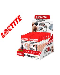 Masilla reparadora loctite kintsu glue expositor 16 unidades 8 blancas y 8 negras