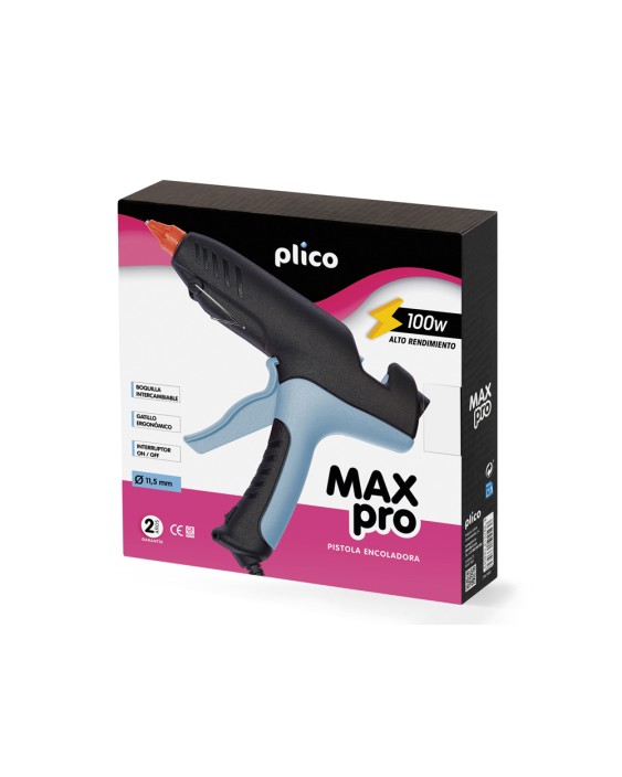 Pistola de silicona caliente plico max pro 100w