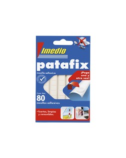 Sujetacosa imedio patafix masilla adhesiva removible blister de 80 unidades