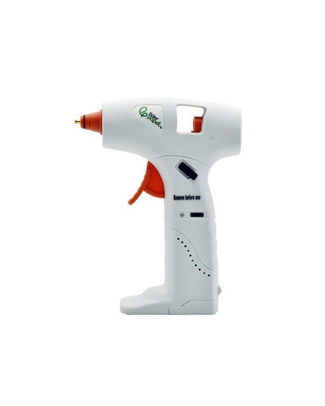 Pistola de silicona caliente inalambrica liderpapel con bateria recargable por usb tipo-c barras de 7mm