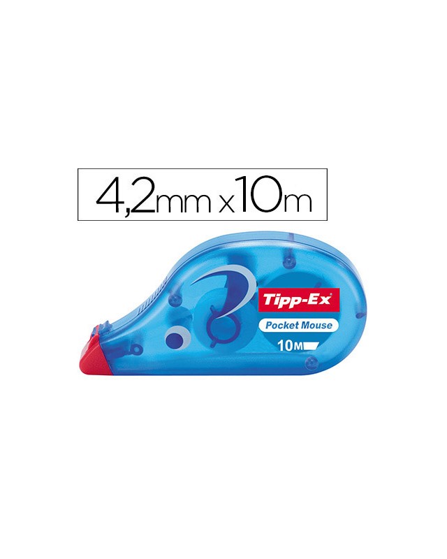 Corrector tipp-ex cinta pocket mouse 4,2 mm x 10 m