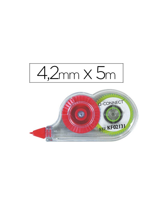 Corrector q-connect cinta mini blanco 4,2 mm x 5 m en blister