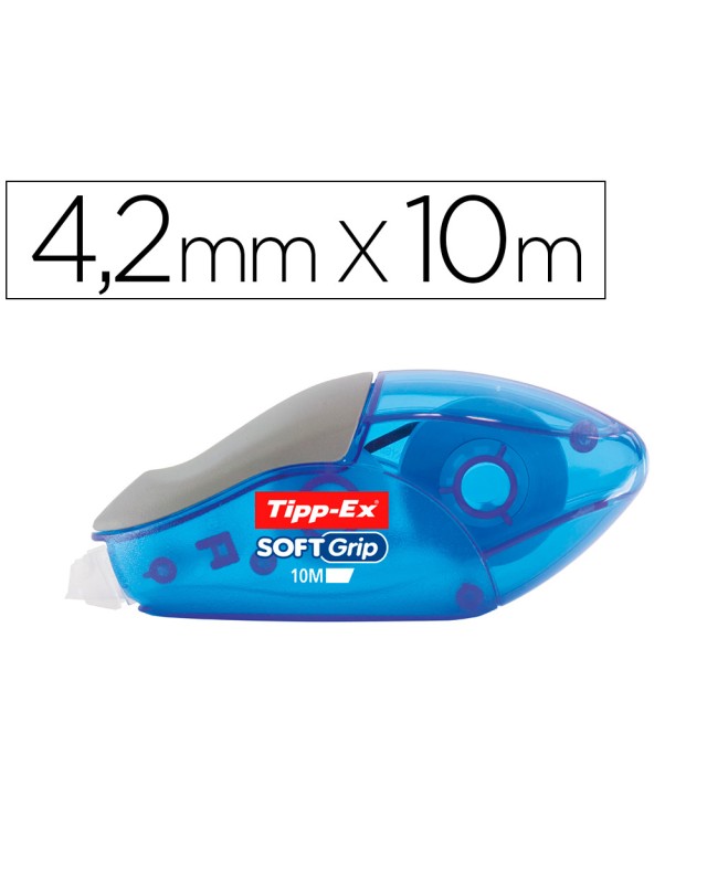 Corrector tipp-ex cinta soft grip 4,2 mm x 10 m