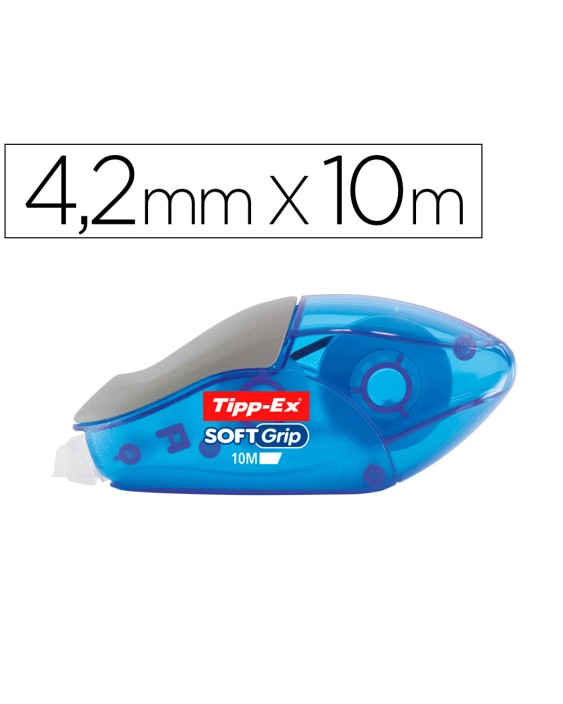 Corrector tipp-ex cinta soft grip 4,2 mm x 10 m
