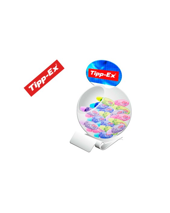Corrector tipp-ex micro tape twist 5 mm x 8 m expositor de 60 unidades