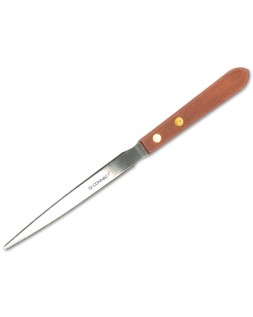 Abrecartas q-connect con mango de madera longitud 215 mm