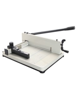 Guillotina q-connect kf16916 manual profesional largo del corte 330 mm capacidad 400 hojas