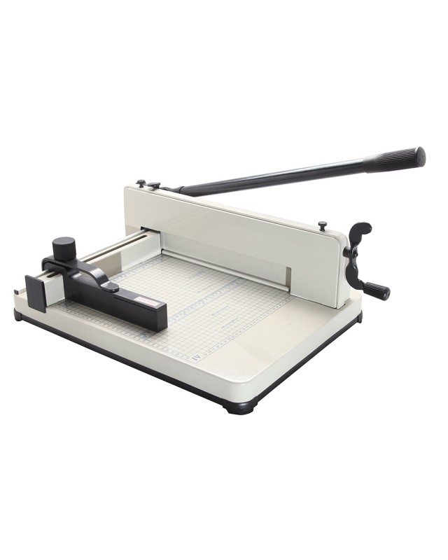 Guillotina q-connect kf16916 manual profesional largo del corte 330 mm capacidad 400 hojas