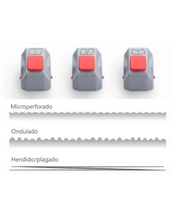 Cabezal de corte dahle para cizalla 508 juego de 3 unidades microperforado / ondas / hendido