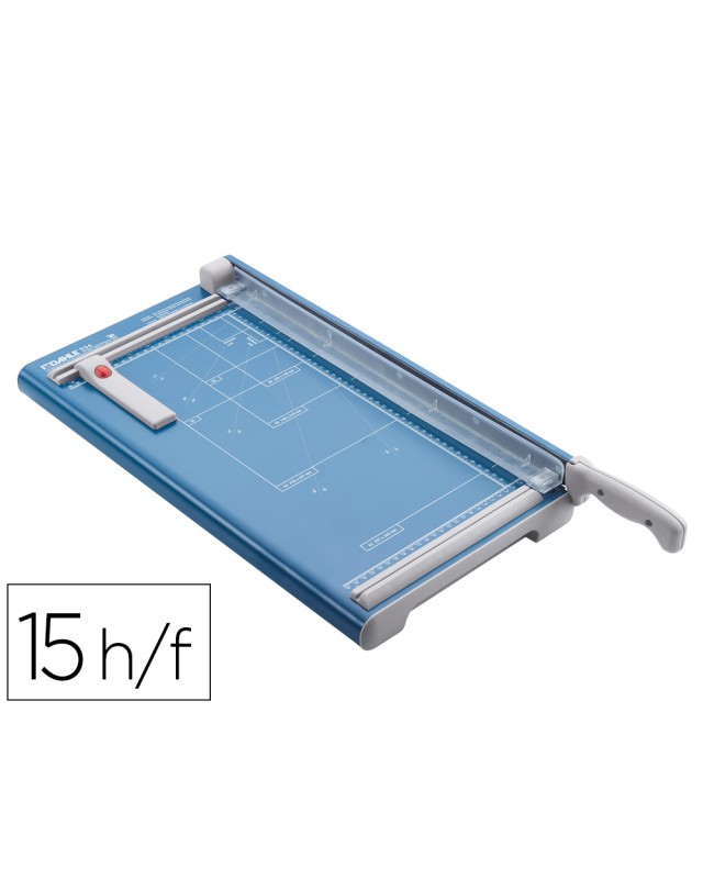 Cizalla de palanca dahle 534 con base metalica din a3 capacidad de corte 15 hojas