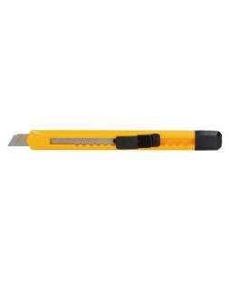 Cuter q-connect plastico estrecho cuchilla 9 mm xd-04 con clip blister 1 unidad