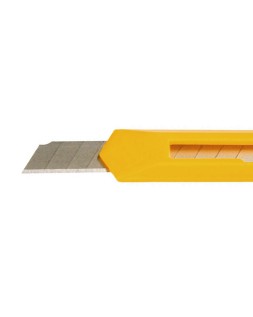 Cuter q-connect plastico estrecho cuchilla 9 mm xd-04 con clip blister 1 unidad