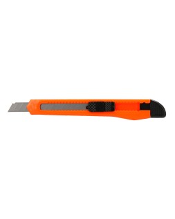 Cuter q-connect plastico estrecho cuchilla 9 mm xd-05 con clip blister 1 unidad