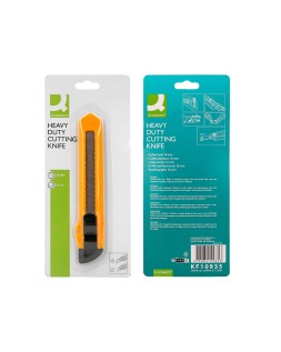 Cuter q-connect plastico ancho cuchilla 18 mm xd-11 blister 1 unidad