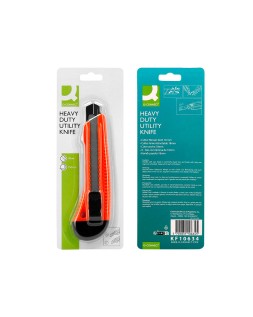 Cuter q-connect plastico ancho retractil cuchilla 18 mm xd-38 blister 1 unidad