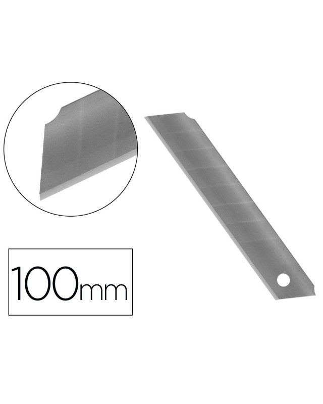 Repuesto cuter q-connect ancho para modelos kf10632/kf10635/kf10937/kf10634 cuchilla 18 mm blister 12 unidades