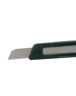 Cuter q-connect plastico estrecho con asa para colgar cuchilla 9 mm xd-07 blister 1 unidad