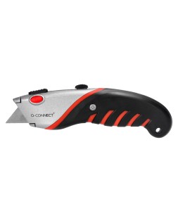 Cuter q-connect metalico ancho aleacion de aluminio - 2 cuchillas de repuesto - cuchilla 19 mm xd-8300 blister 1 unida