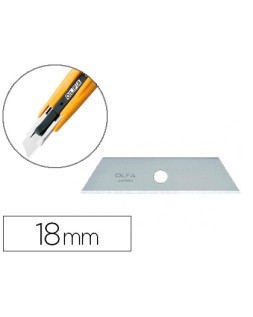 Repuesto cuchilla cuter olfa ancho 18 mm para cuter sk-4 blister de 5 unidades