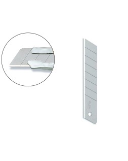 Repuesto cuchilla cutter olfa ancho 18 mm para cuter l-1 blister de 10 unidades