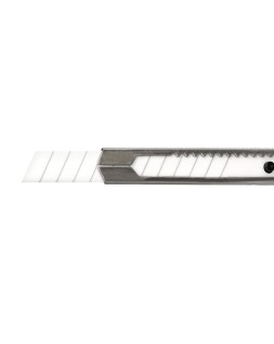 Cuter q-connect metalico estrecho cuchilla ceramica 9 mm xd-c18 con clip blister 1 unidad