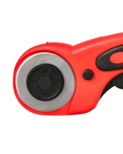 Cuter q-connect rotatorio medidas 22x56x165 mm cuchilla circular 45 mm xd-38 blister 1 unidad