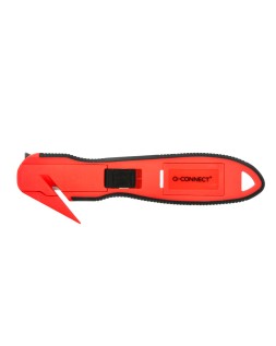 Cuter q-connect plastico ancho de seguridad para evitar cortes cuchilla 18 mm xd-g03 blister 1 unidad