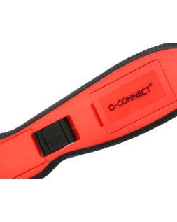 Cuter q-connect plastico ancho de seguridad para evitar cortes cuchilla 18 mm xd-g03 blister 1 unidad