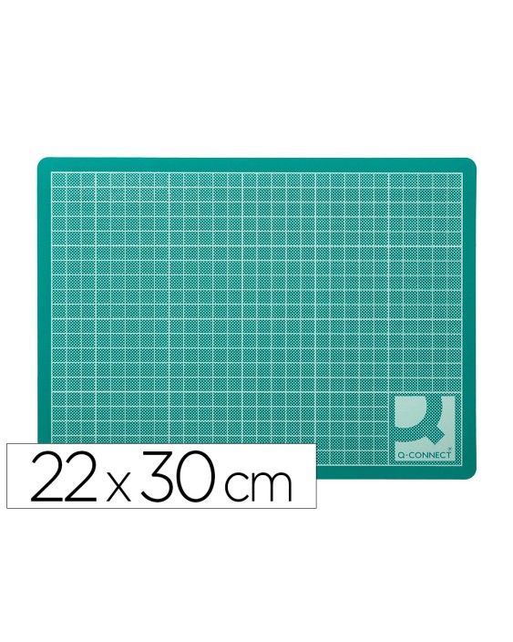 Plancha para corte q-connect din a4 3 mm grosor color verde