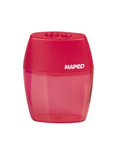 Sacapuntas maped plastico 2 usos con deposito expositor de 20 unidades