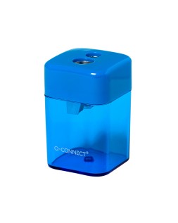 Sacapuntas q-connect metalico 2 usos con deposito