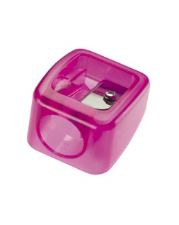 Sacapuntas m+r plastico para ceras gruesas de 16m 1 uso colores surtidos