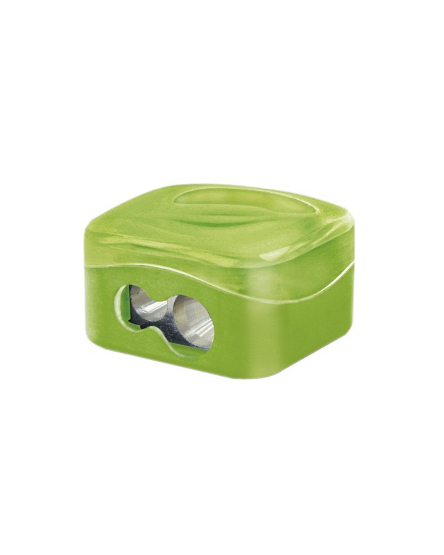 Sacapuntas m+r metalico 2 usos con deposito colores surtidos