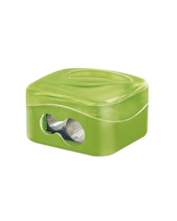Sacapuntas m+r metalico 2 usos con deposito colores surtidos