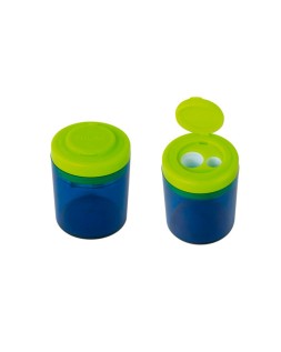 Sacapuntas milan collection plastico 2 usos + 4 gomas de borrar 430